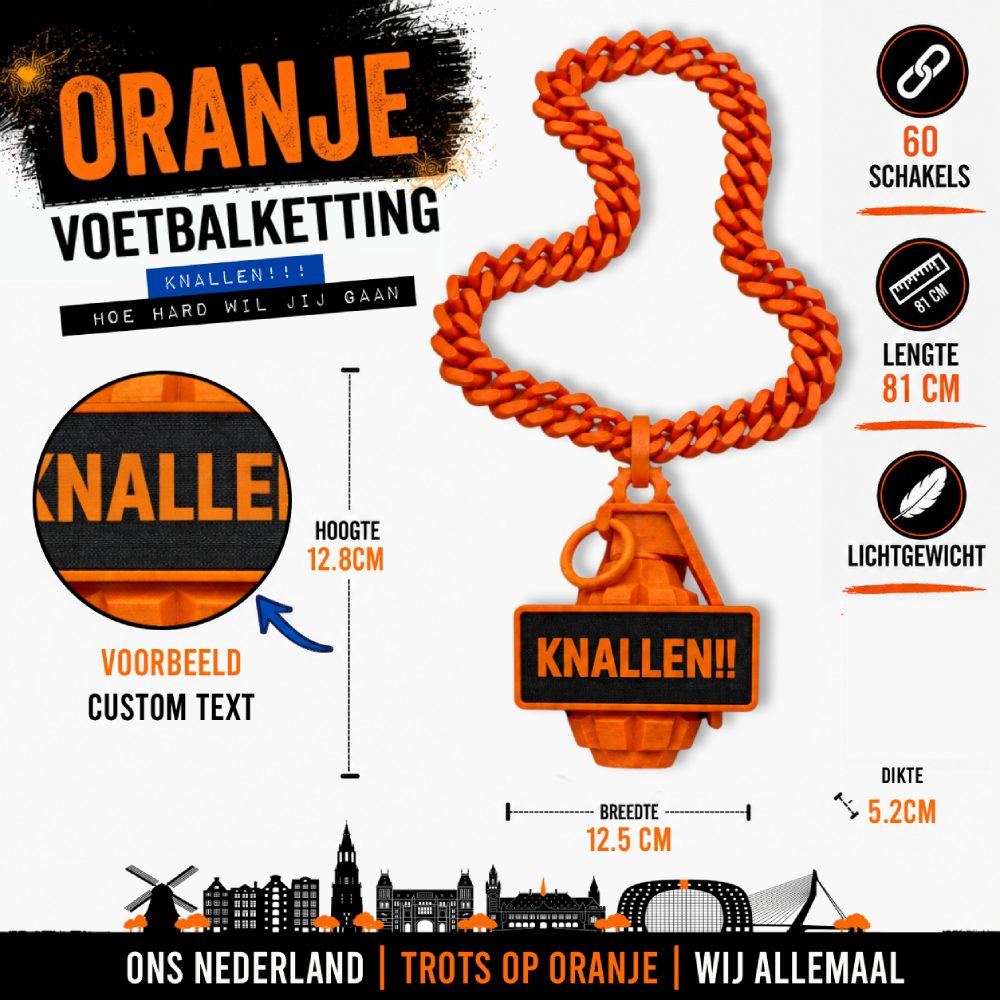 Knallen!!! | Custom | Oranje Voetbalketting 🔥