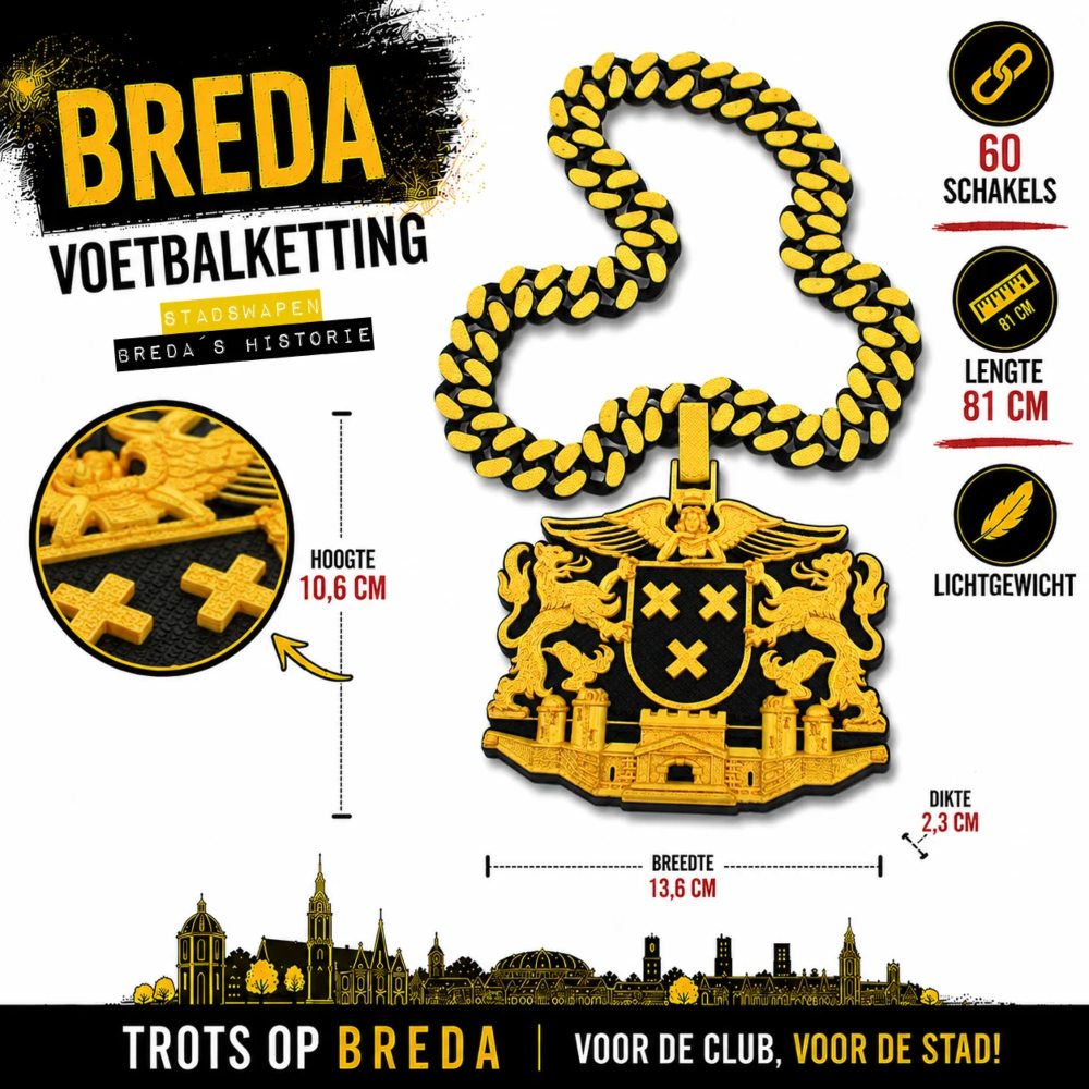 Stadswapen Breda | Voetbalketting