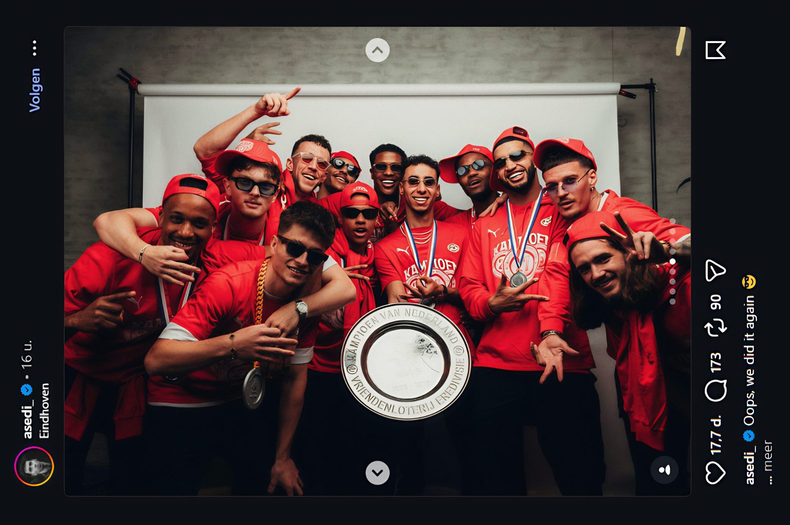 Eindhoven Kampioensketting 25-26 | Kampioen van Nederland | Voetbalketting 🏆🔴⚪